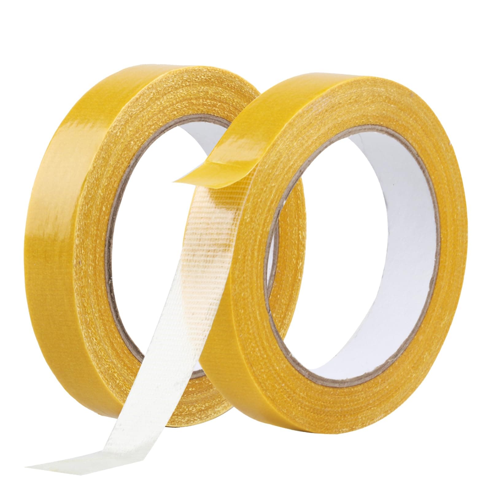 Rouleaux de ruban adhésif double face extra fort pour tapis - Fort - Amovible - 20 mm x 20 m - Double face - Pour tapis