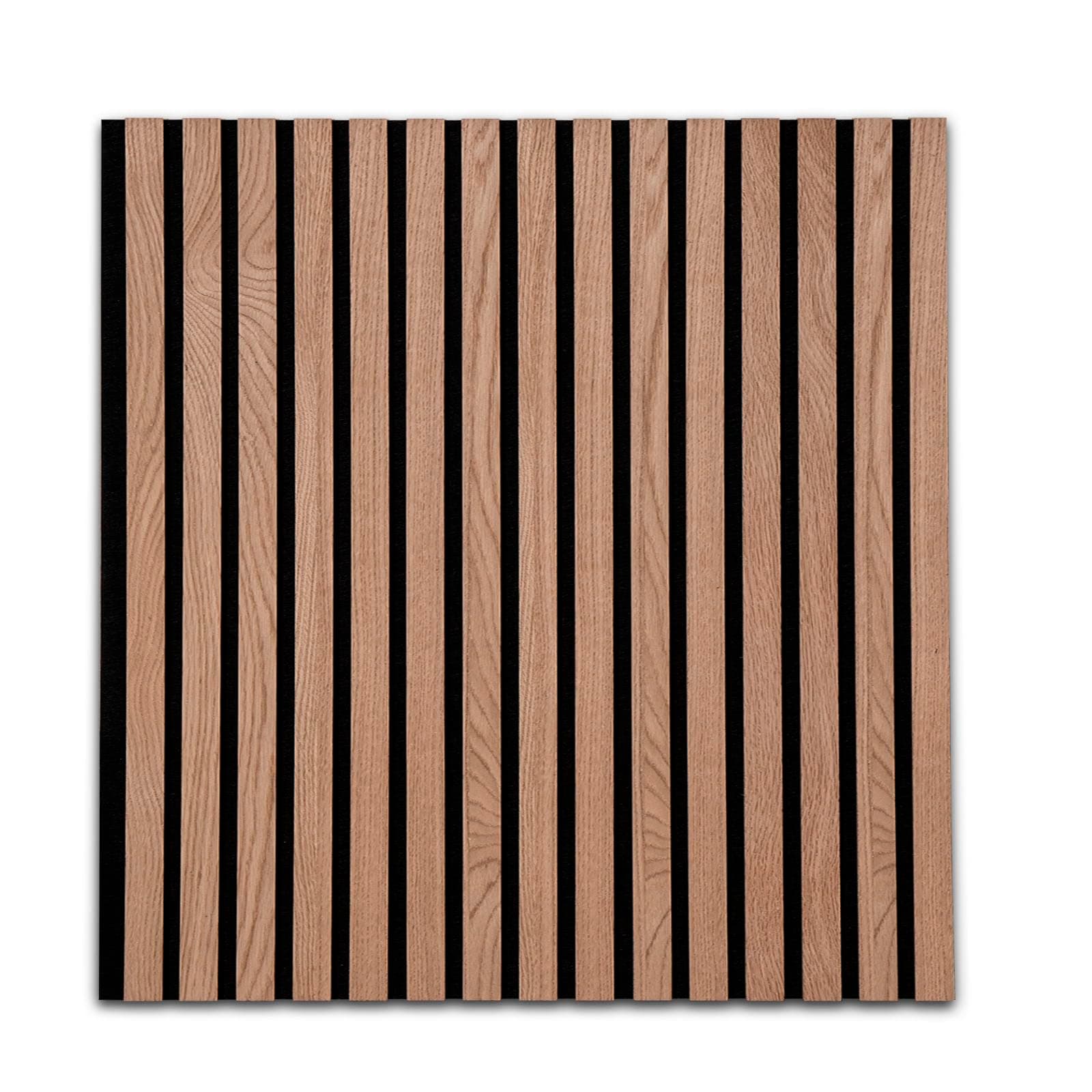 KARAT Panneaux muraux en MDFIsolation sonore pour Bureau Maison - Tasseau mural Décoration Red Oak 60x60 cm 2,1 cm