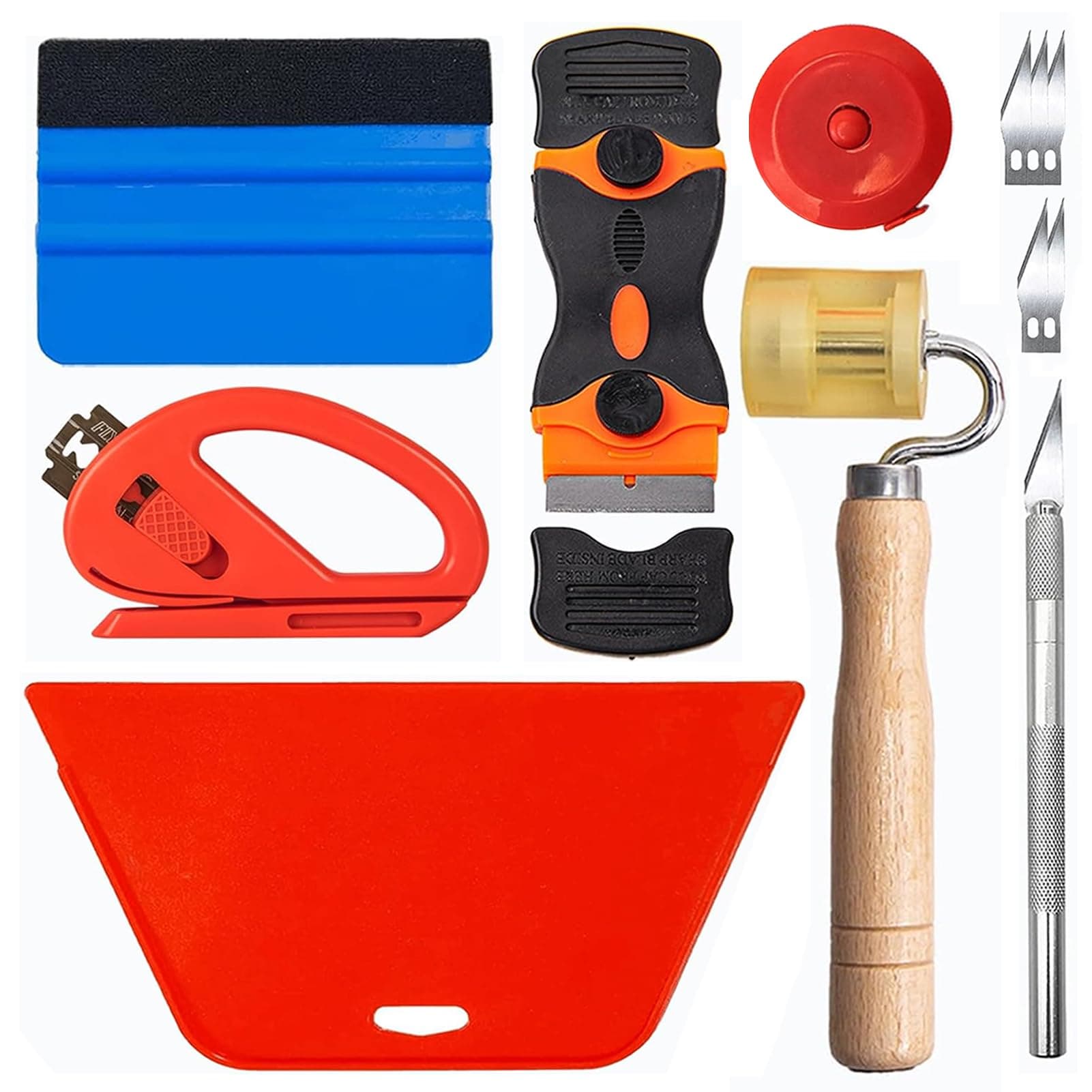 Art3d Kit Covering : Kit d'outils pour l'application de papier peint - Outil professionnel pour la découpe et l'applicat