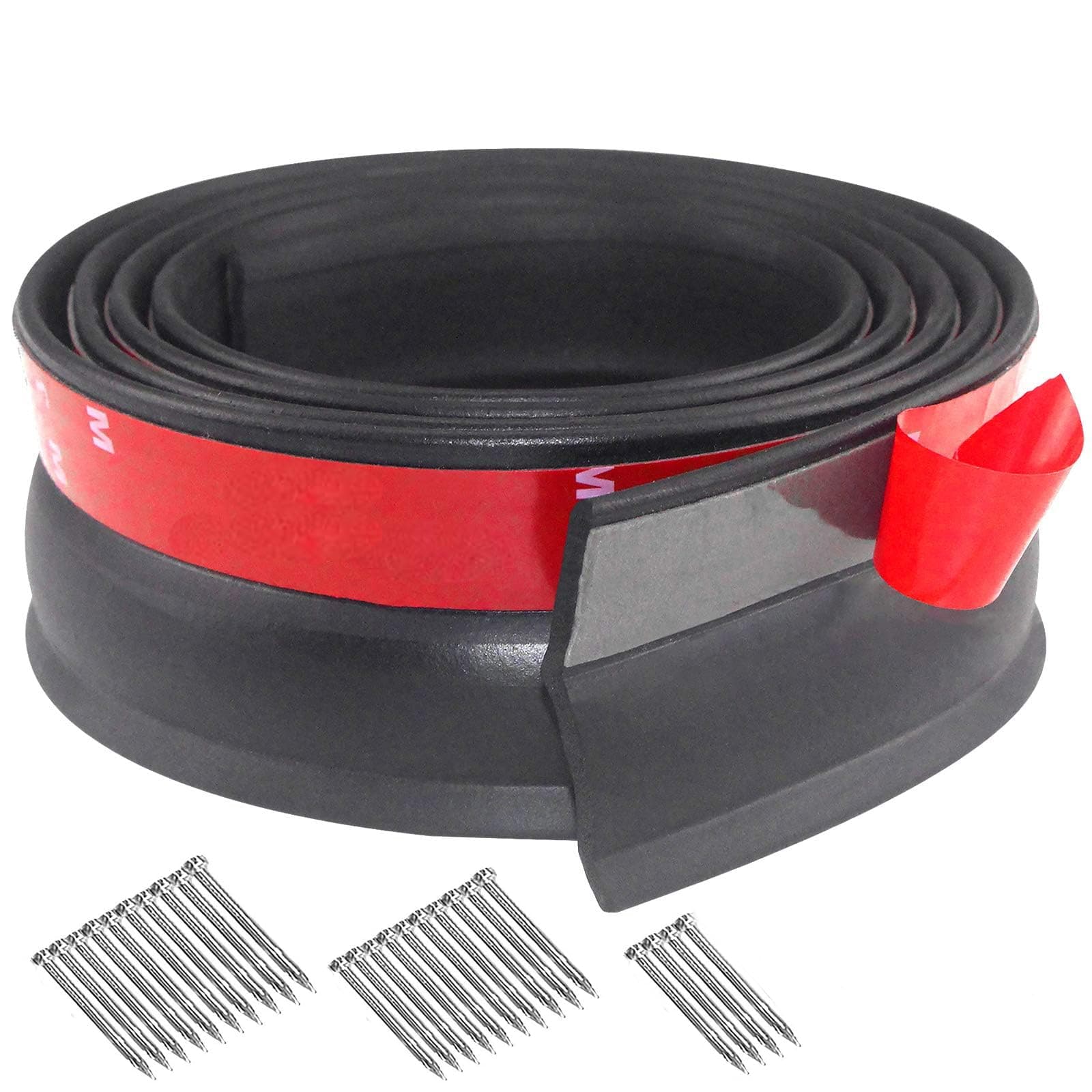 Joint de Porte de Garage YQBFTC Étanche et Durable pour Feuille de Coupe-Froid, Sécurité contre le Vent, Clous Inclus po