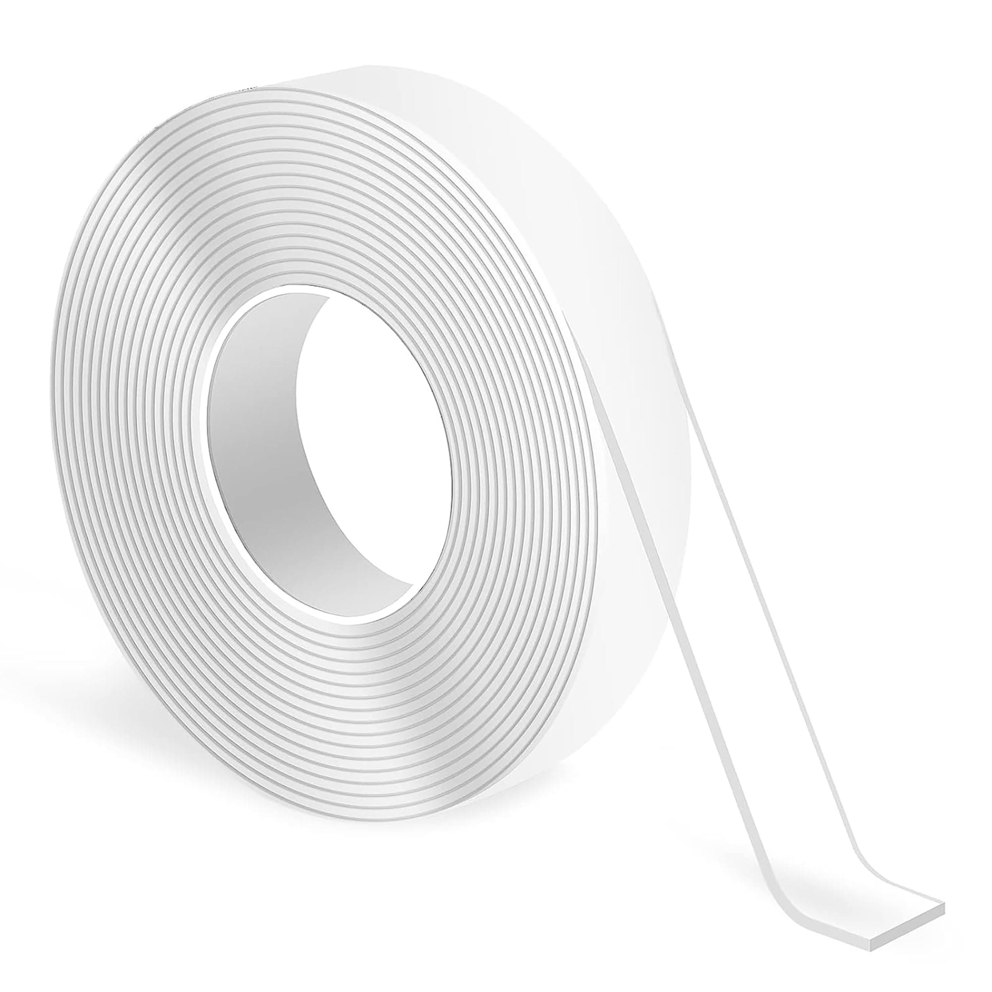 Ruban adhésif Oruiiju double face extra fort, réutilisable, (20mm x 5m) transparent lavable