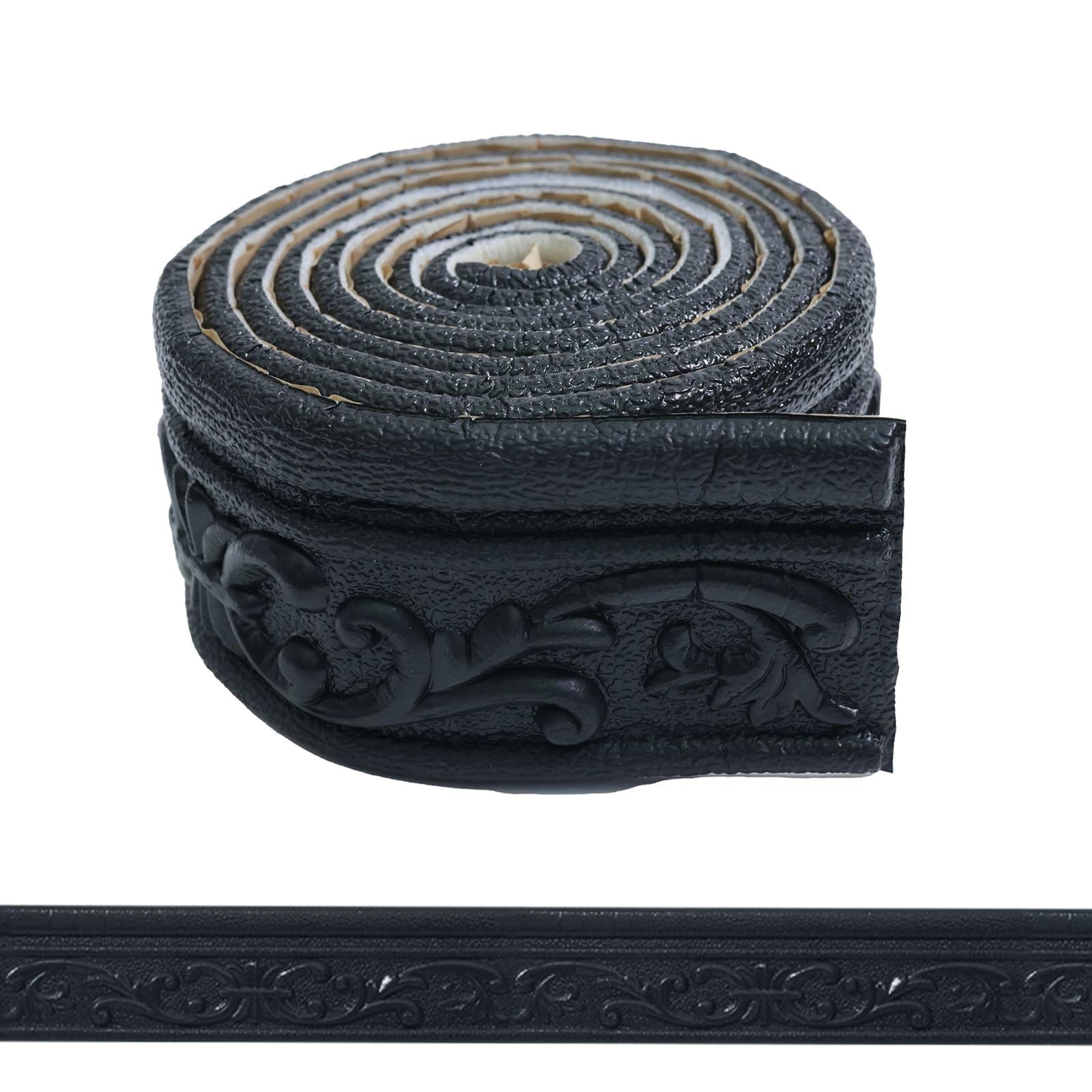 WADILE Frise Murale Autocollante Blanche pour Salle de Bain et Cuisine - Étanche, Décorative et FlexIBLE