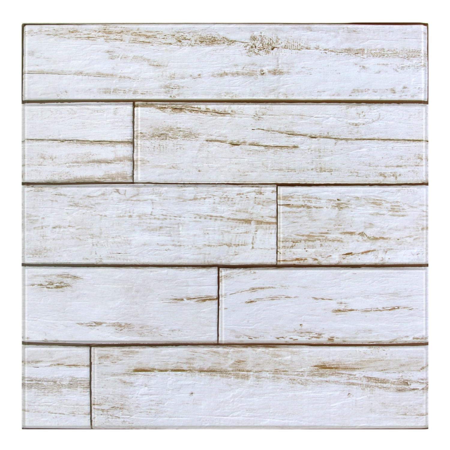 Panneaux muraux 3D Commomy - Imitation bois décollable et collable - 30x30 cm - Décoration murale pour tous les espaces