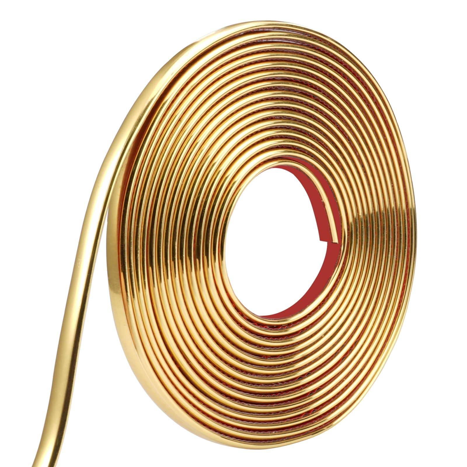 Moulure Autocollante Flexible Dorée pour Mur et Meubles, Moulure Décorative Dorée à Décoller et à Coller, Bordure de Mir