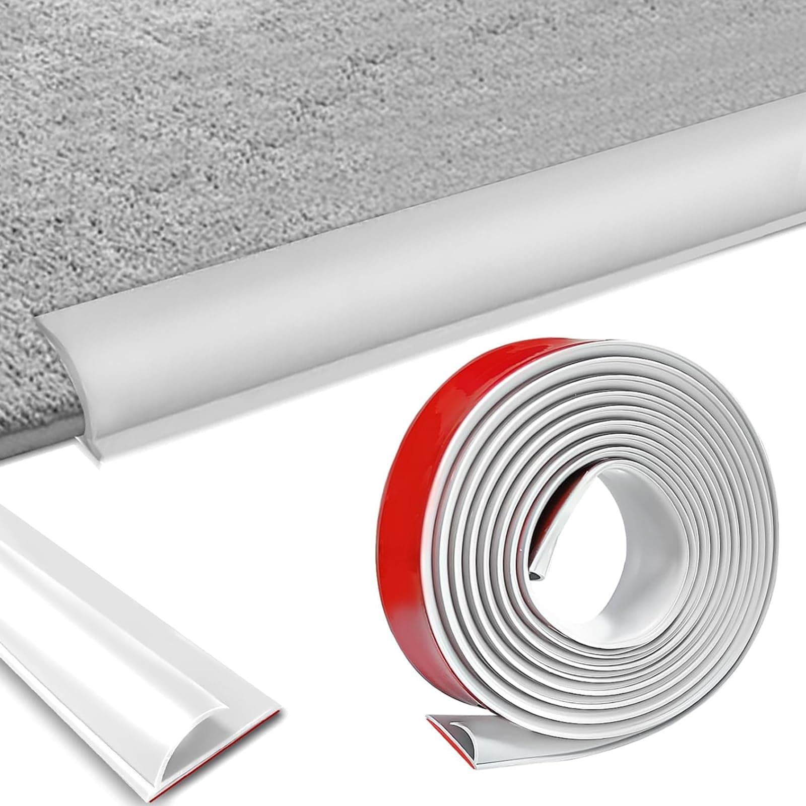 Bande de transition PVC autocollante pour tapis et sol en bois, profilé de transition autocollant de 3 mètres, bandes de