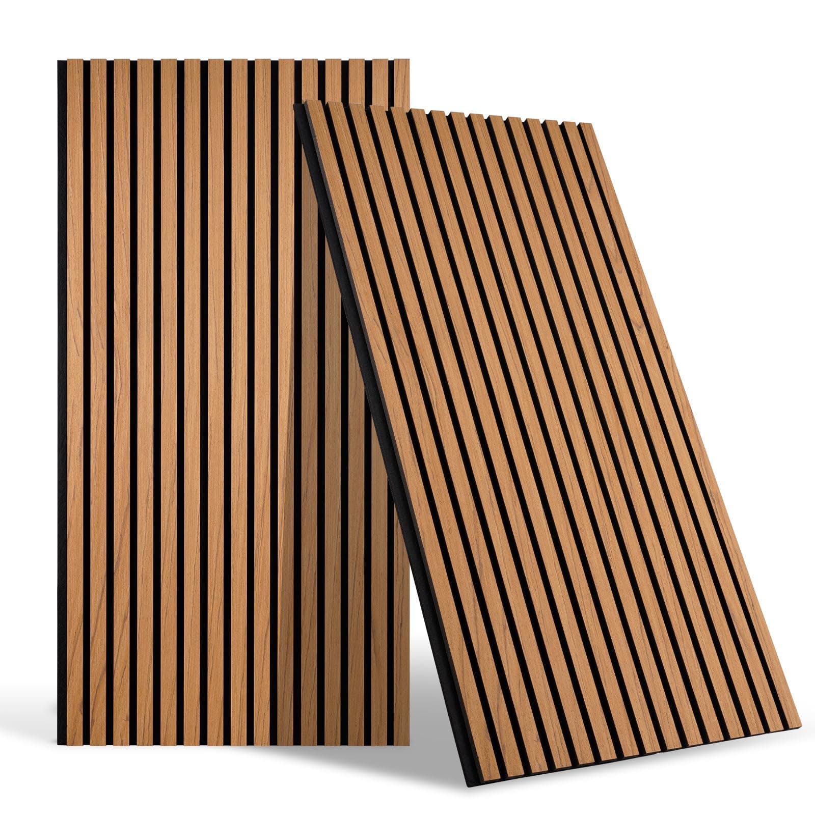 Panneaux muraux acoustiques 3D en chêne Dollar Boss pour bureau, chambre à coucher et cuisine, 240 x 60 cm, panneaux mur
