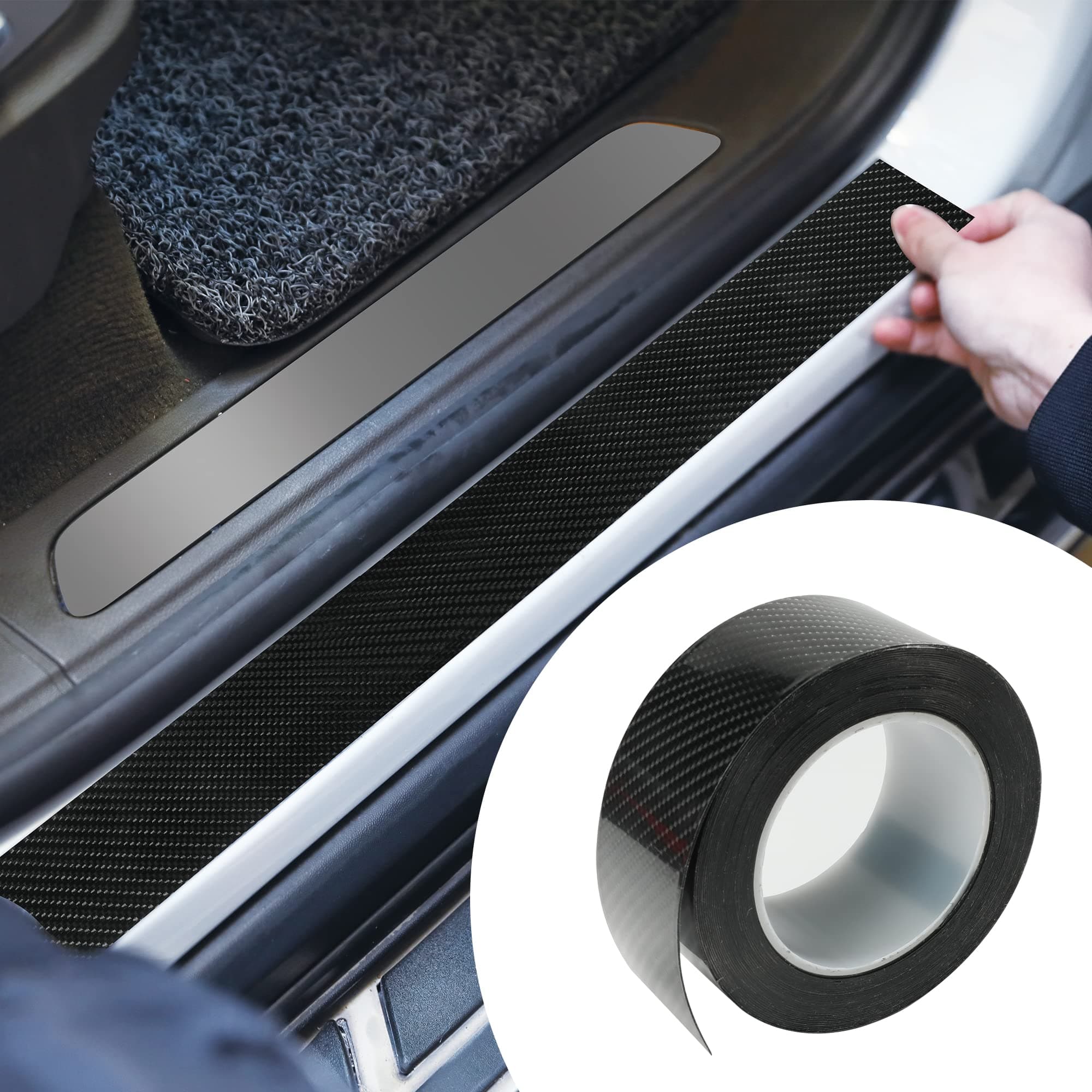 Flaconi - Protection Seuil de Porte Voiture 2x4", pour Voiture et Pare-Chocs Avant/Arrière, Protection Coffre, Autocolla