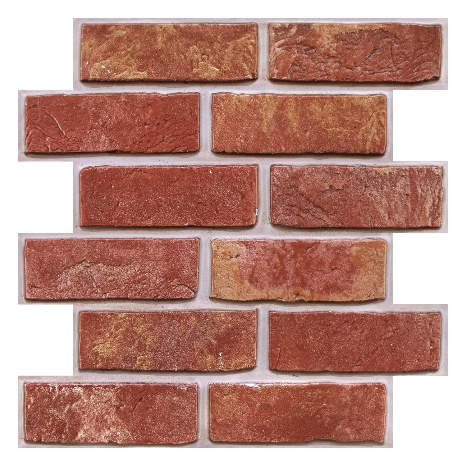 【COMSTICKC 3D Adhesif Brique】+【Prixours】+【Famille】+【Salle de bains, Cuisine, Balcon】+【>Décoration facile, Durabilité, Pe