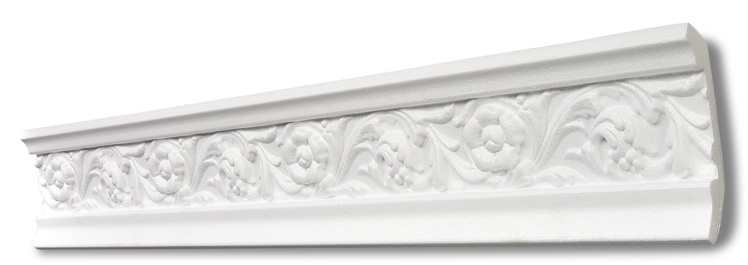DECOSA Moulure G3 Gracia - Blanc - Pour Murs Intérieurs - Idéale pour Salon ou Chambre - Faible État d'Usure - 20 m de L
