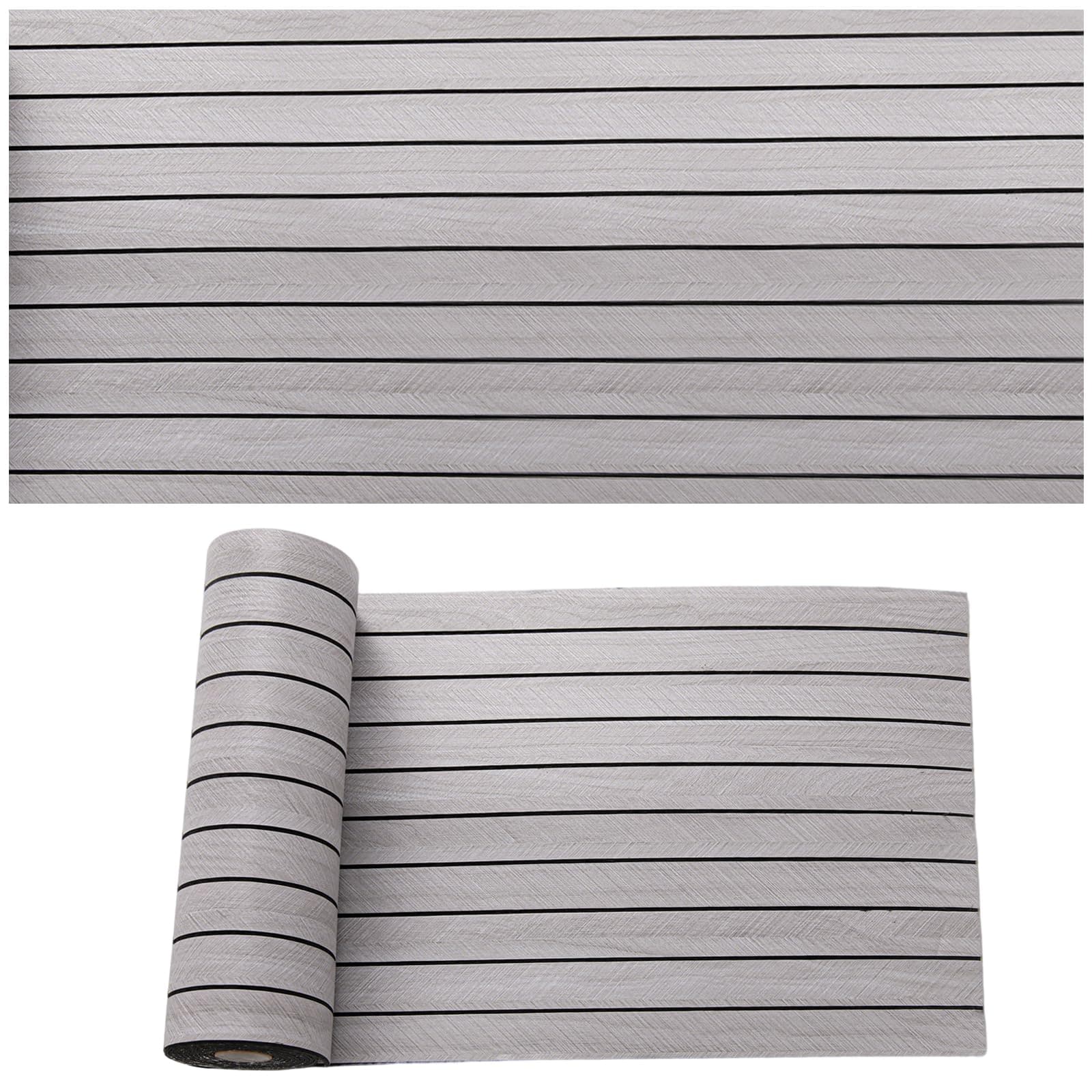 Panneaux muraux 3D autocollants pour décoration intérieure - Gris clair - 40 cm x 300 cm - Acoustiques - Imperméables -
